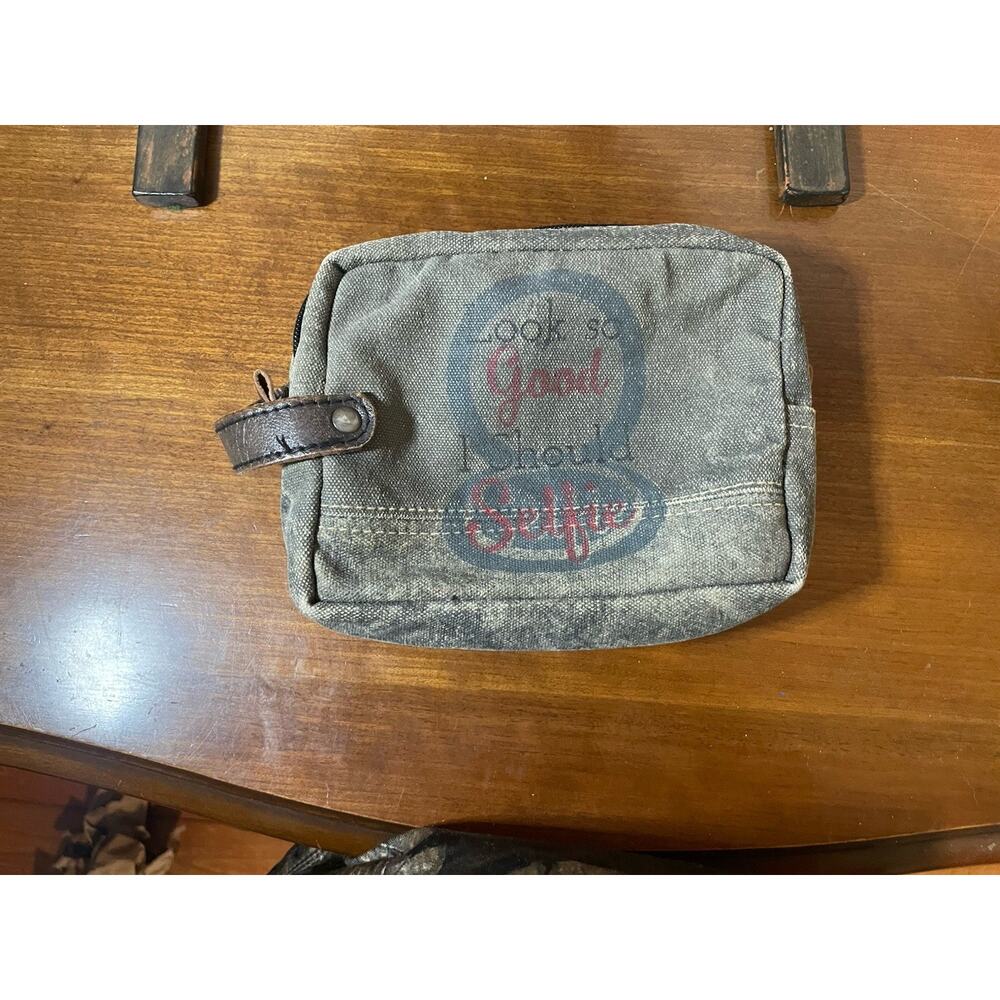 Mona B Upcycled Canvas Selfie Bag